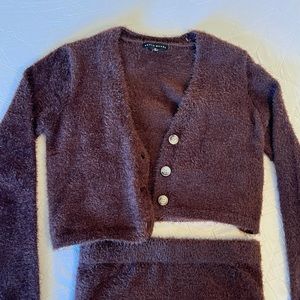 3-pieces set, brown fur